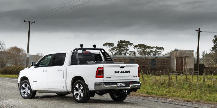 RAM 1500 Laramie rear three quarter view