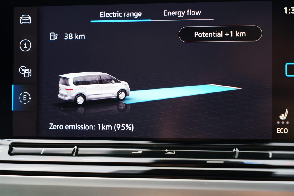 2022 Volkswagen Multivan Energetic EV range