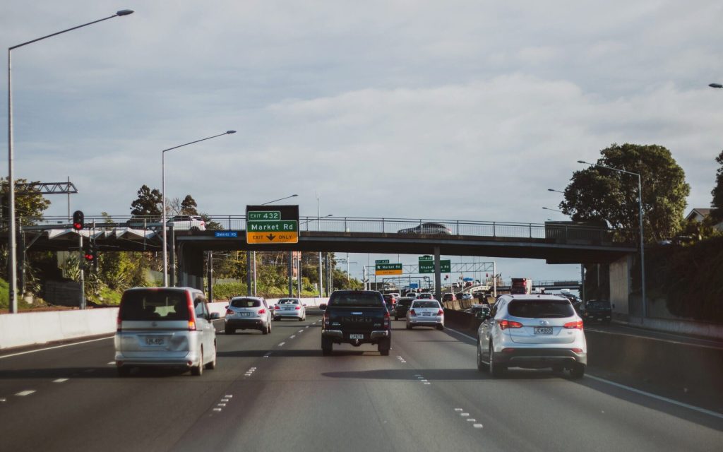 Auckland motorway traffic