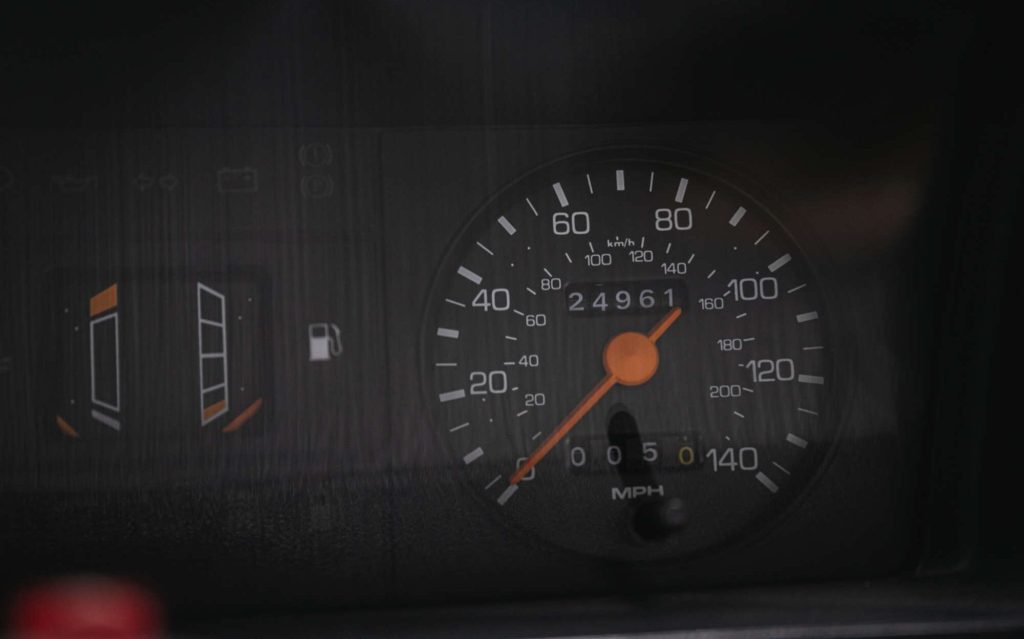 Princess Diana's Ford Escort RS Turbo Series 1 odometer