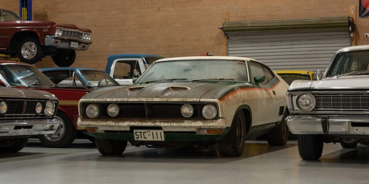 Ford Falcon XB John Goss edition barn find front three quarter view