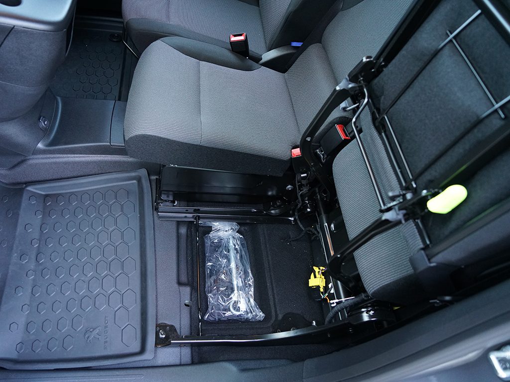 2022 Peugeot Partner SWB front seat flipped up