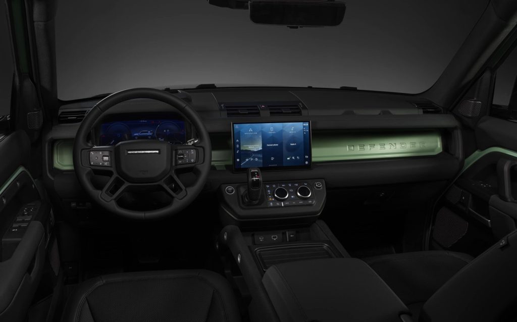 Land Rover Defender 75th Limited Edition interior view