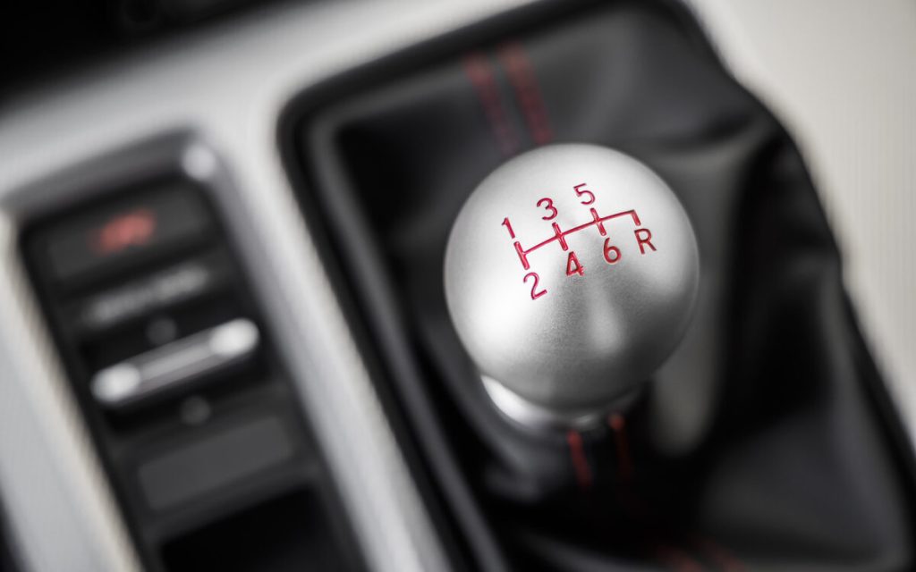 Honda Civic Type R shift knob close up