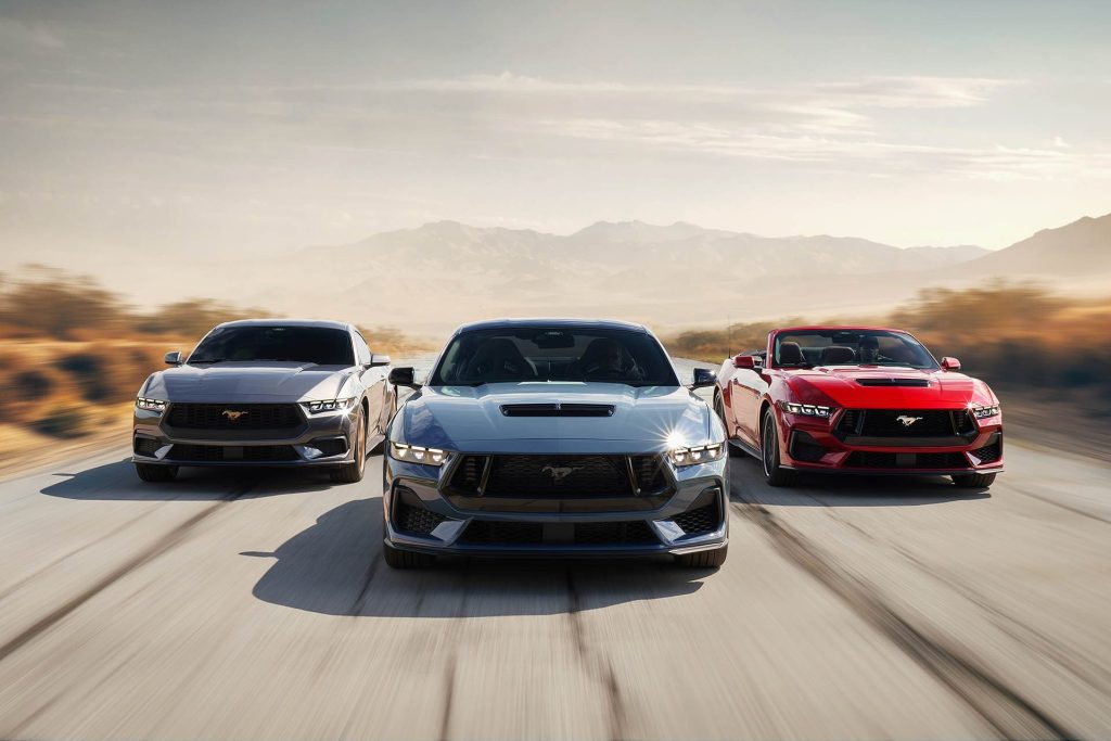 2024 Ford Mustang group driving