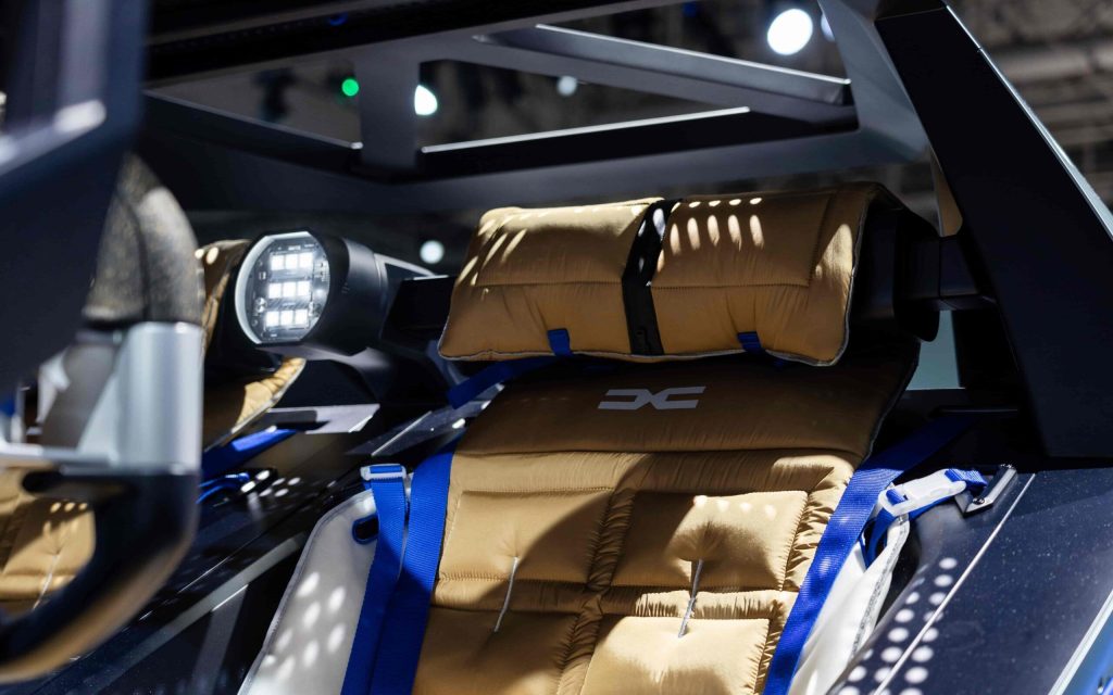 Dacia Manifesto Concept interior seat view