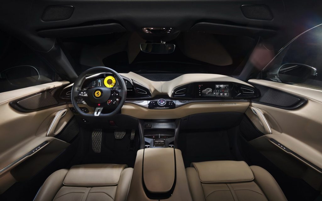 Ferrari Purosangue SUV interior view front