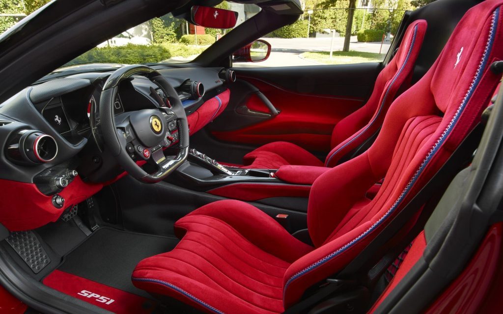 Ferrari SP51 interior view