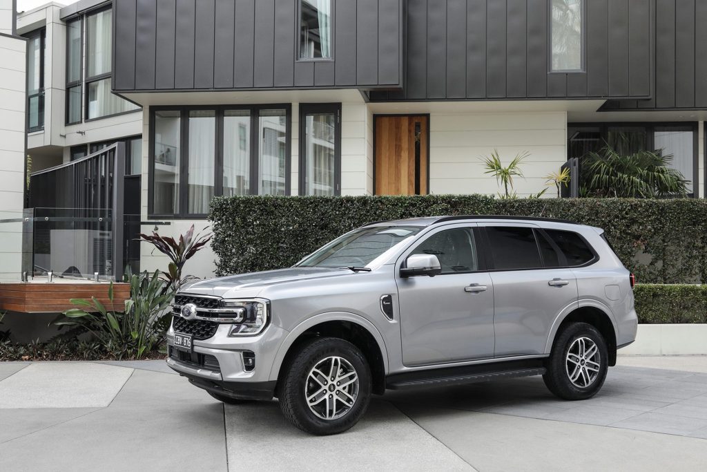 2022 Ford Everest parked in front of house