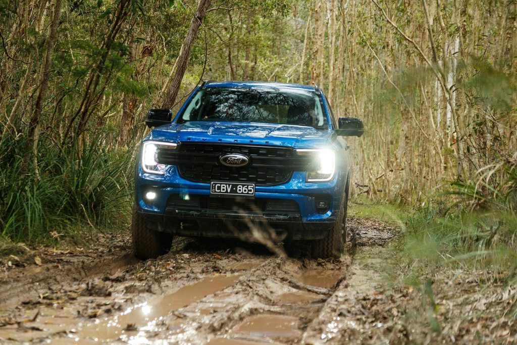 2022 Ford Everest driving through bush