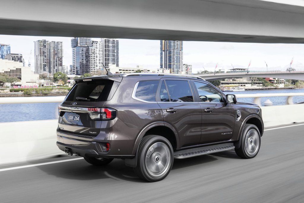 2022 Ford Everest driving on motorway