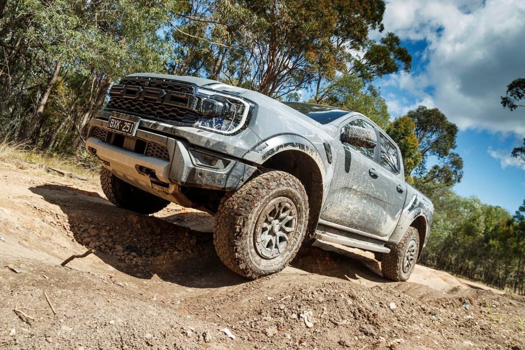 2022 Ford Ranger Raptor moguls