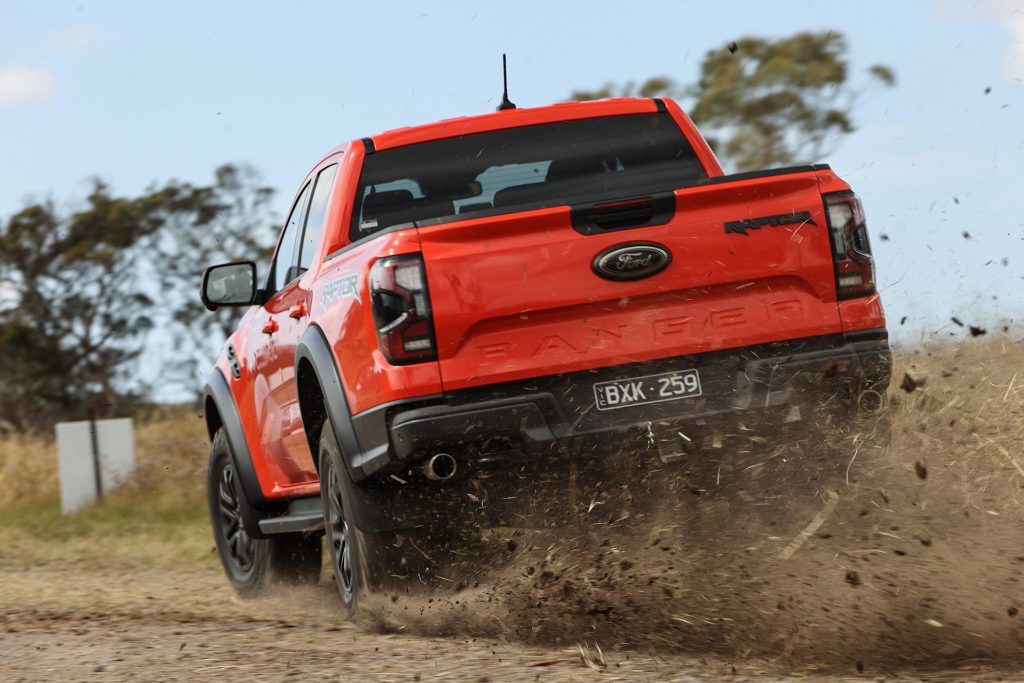 2022 Ford Ranger Raptor skids