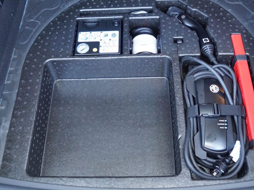 2022 MG ZS EV storage area
