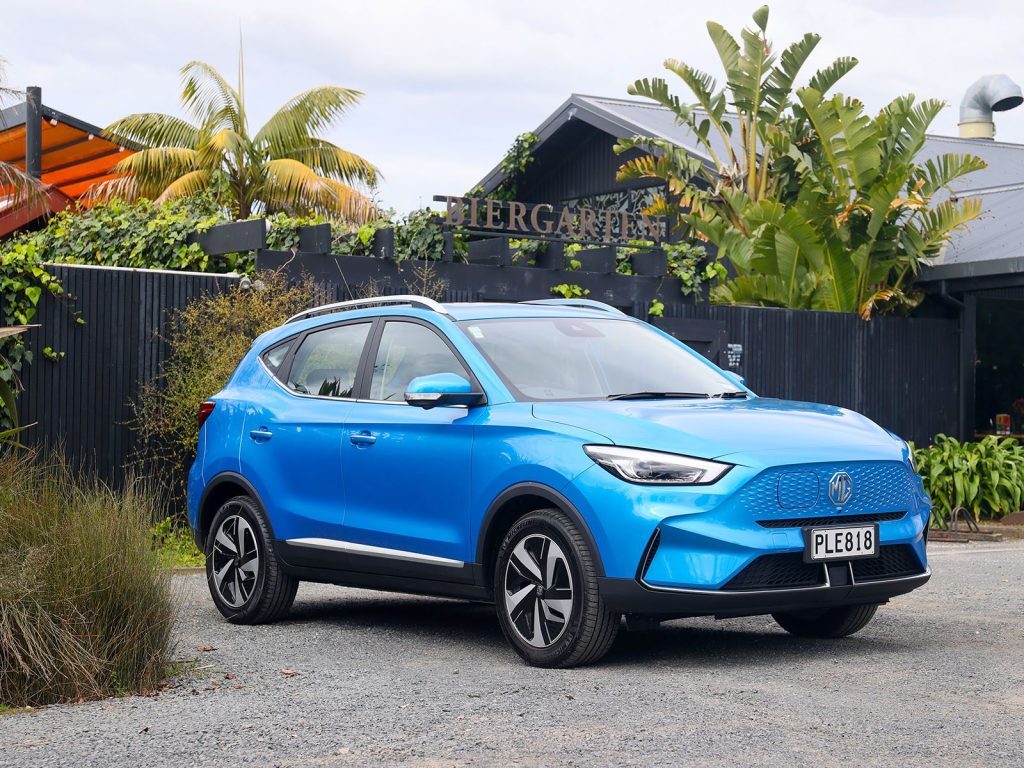 2022 MG ZS EV at biergarten