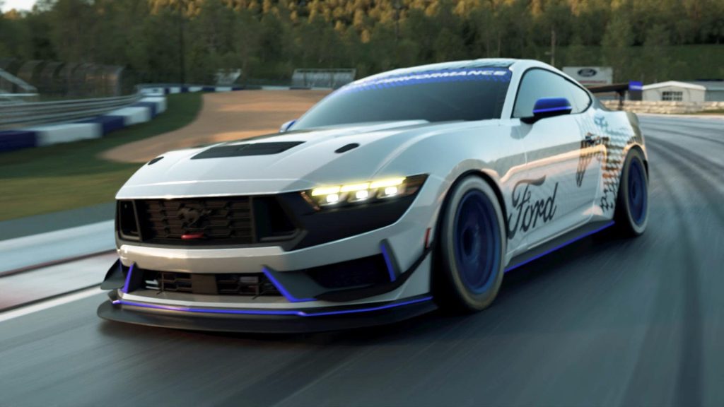 Next gen Ford Mustang racer on track