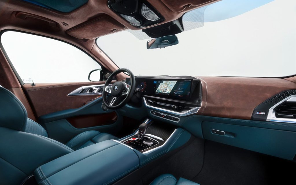BMW XM SUV front interior view