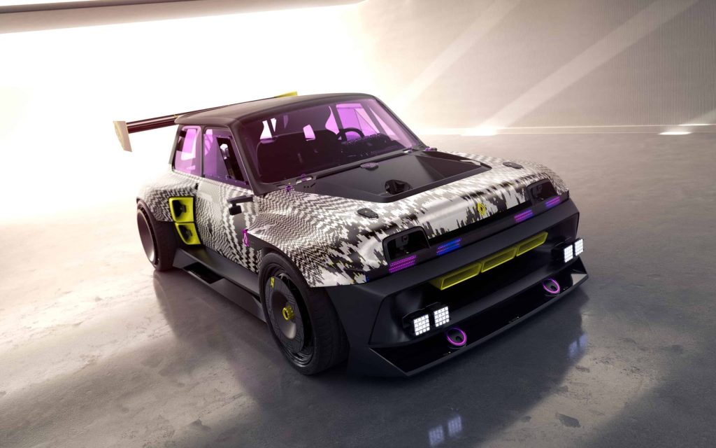 Renault 5 Turbo 3E concept front three quarter view