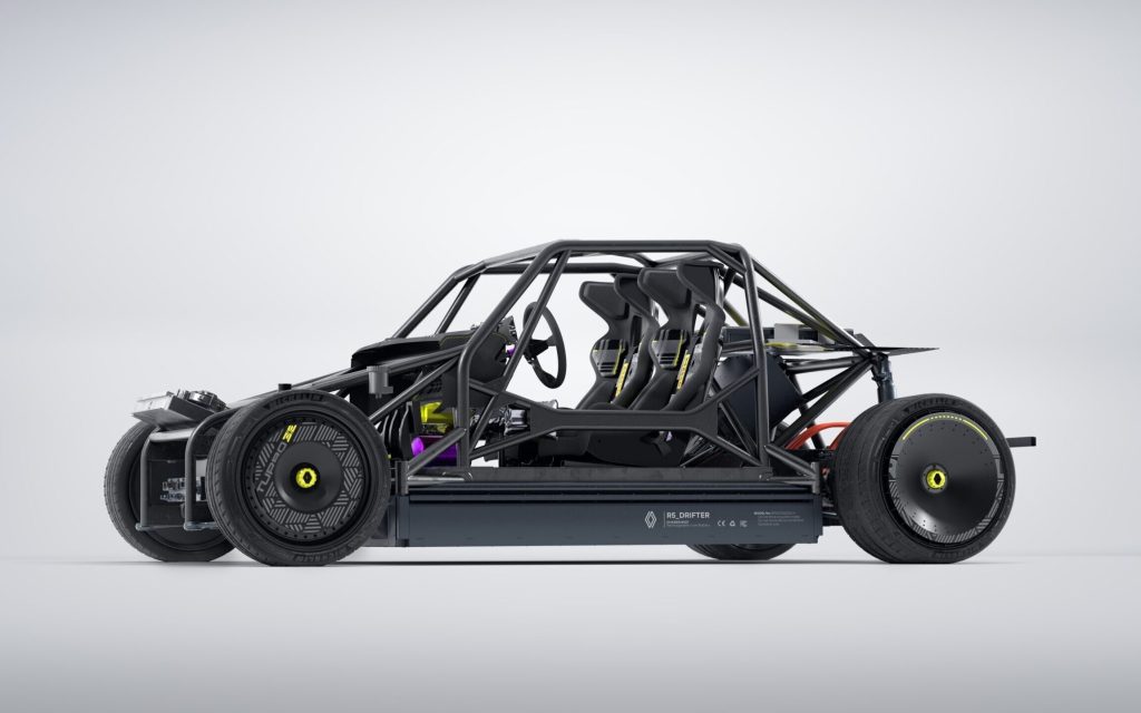 Renault 5 Turbo 3E concept tubular chassis view
