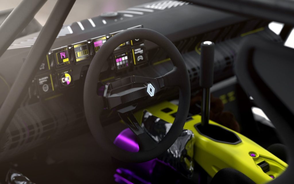 Renault 5 Turbo 3E concept interior view