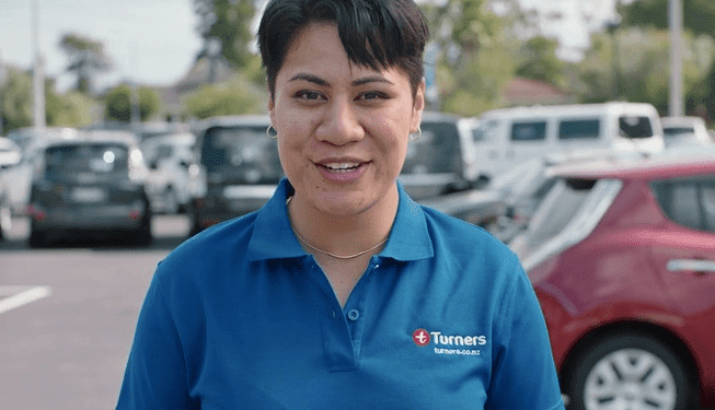 Tina from Turners used car advertisement