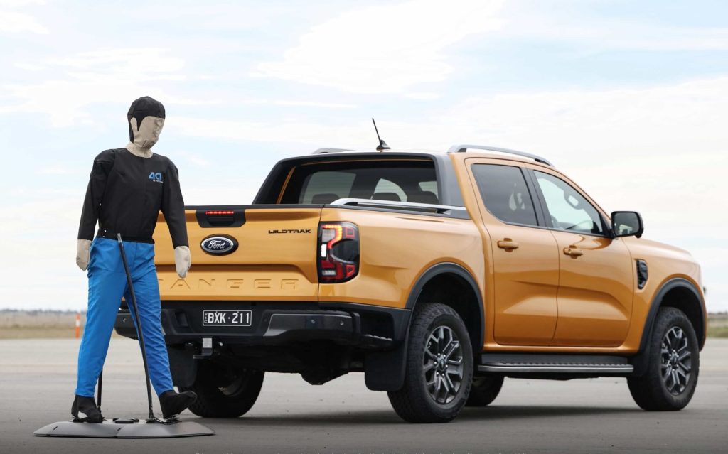 Ford Ranger reverse safety test