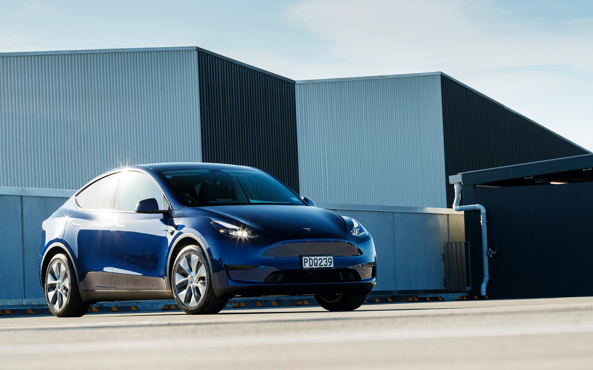 Tesla Model Y low front static