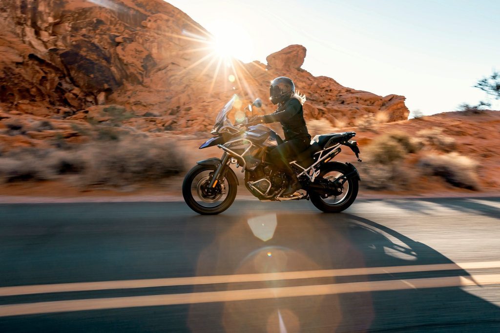2022 Triumph Tiger 1200 with sunstrike