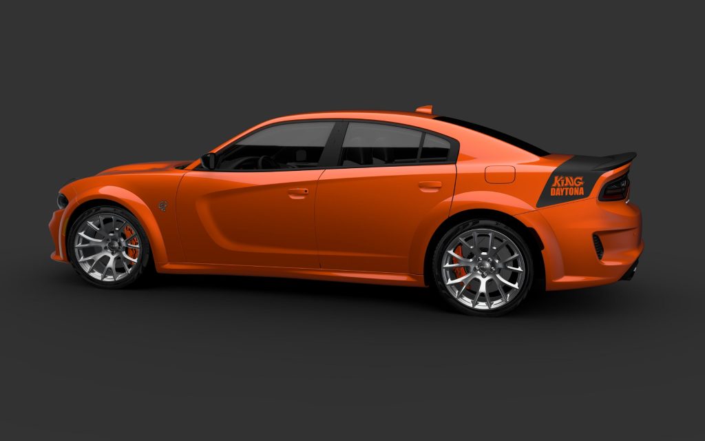 Dodge Charger SRT Hellcat Widebody King Daytona rear three quarter view