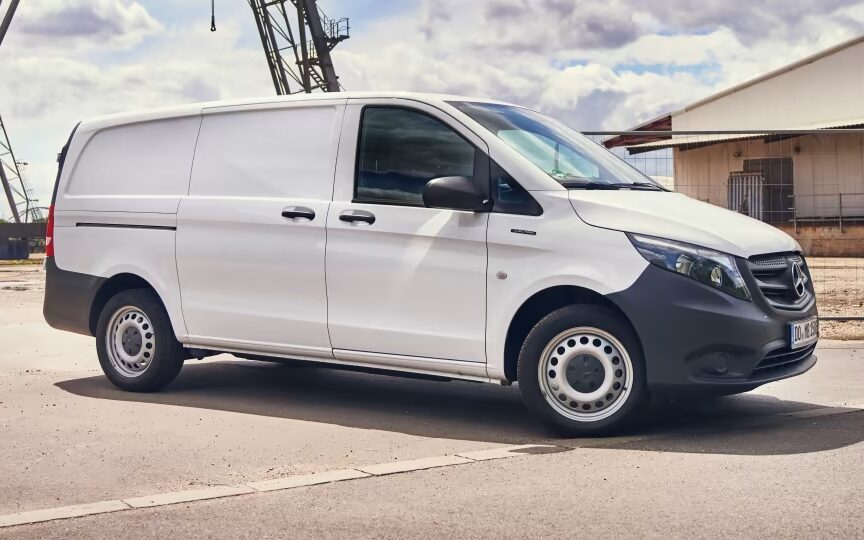 Mercedes-Benz eVito Panel Van front three quarter view