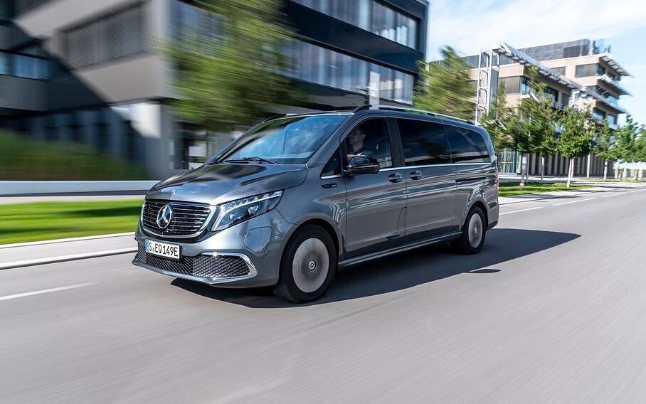 Mercedes-Benz EQV front three quarter view