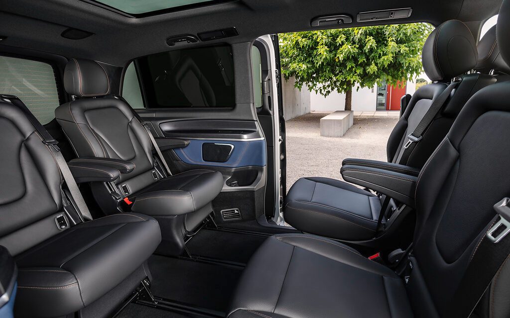Mercedes-Benz EQV rear interior view