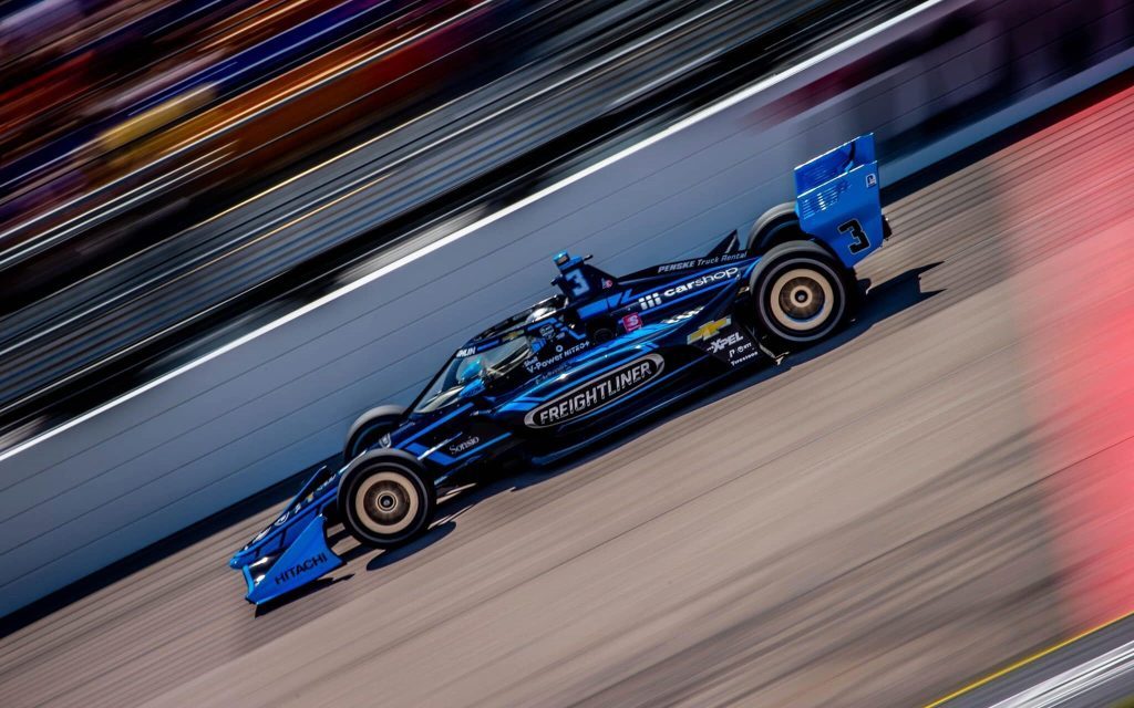 Scott McLaughlin Indycar racing side view