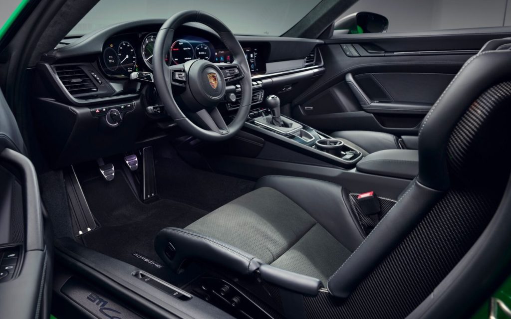 Porsche 911 Carrera T interior view
