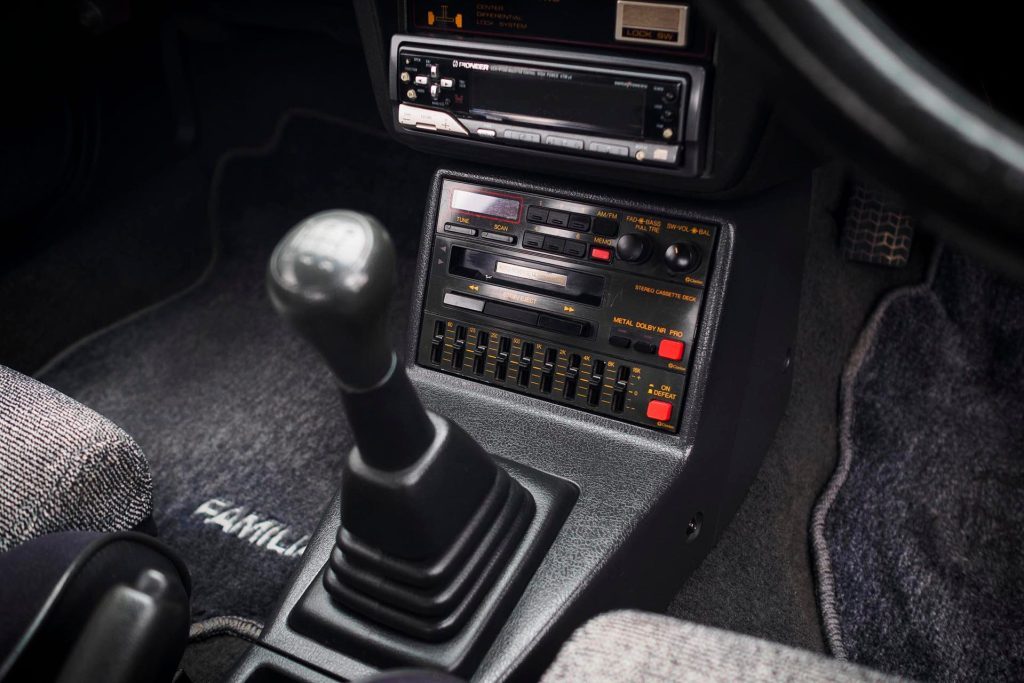 1986 Mazda Familia 4x4 DOHC Turbo stereo