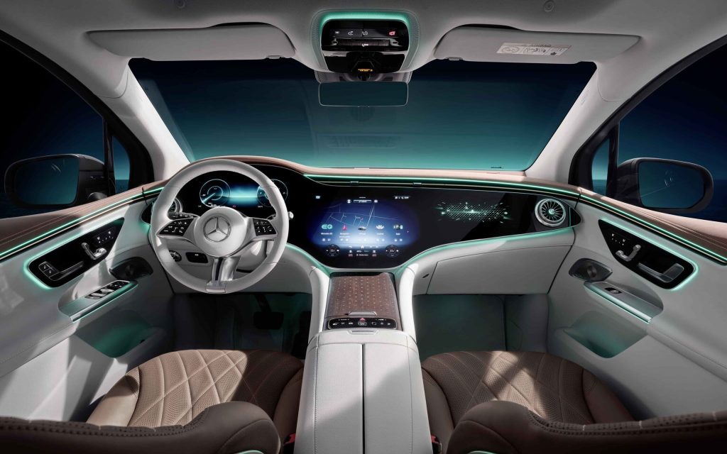 Mercedes EQE SUV interior view