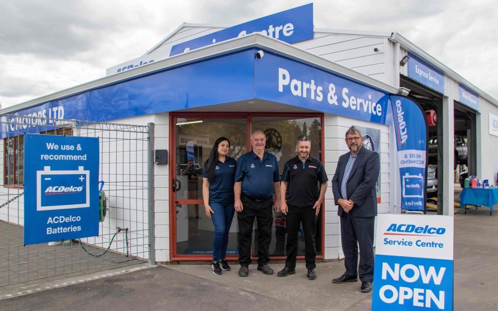 New Zealand's first ACDelco store with employees standing outside
