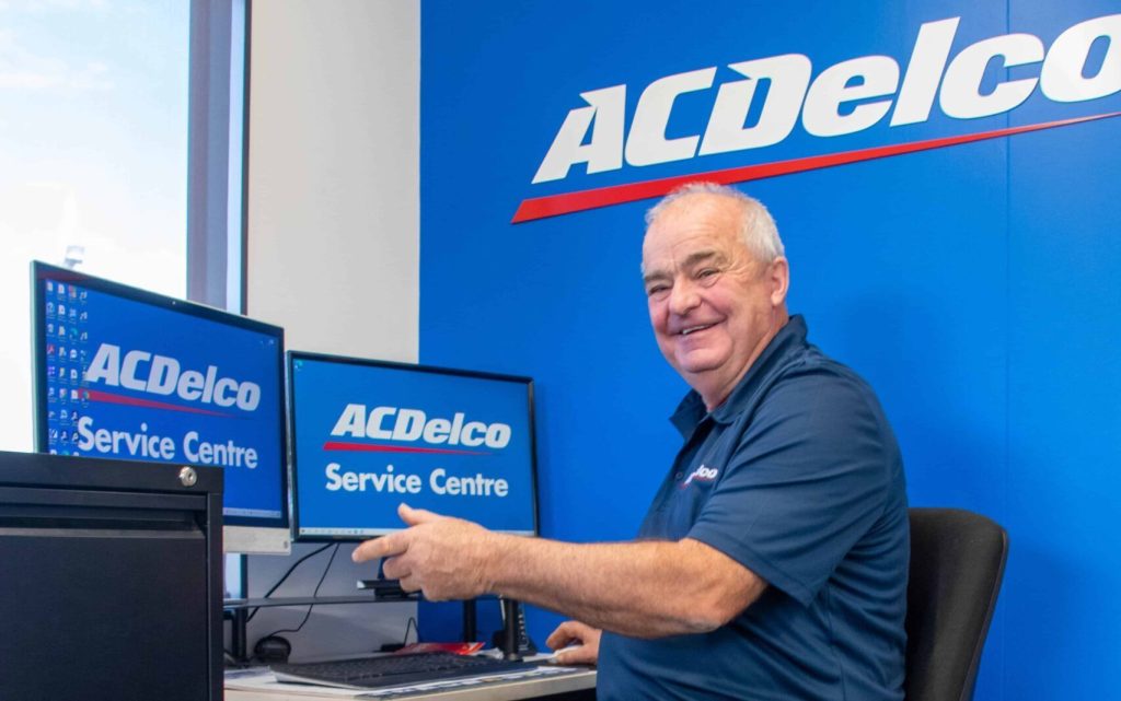 Vaughan Chote working at New Zealand's first ACDelco store