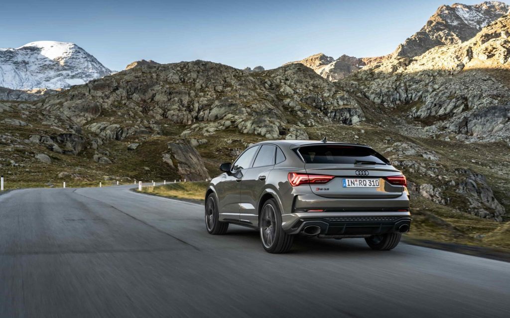 Audi RS Q3 Edition 10 Years rear three quarter view