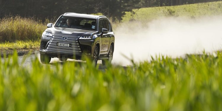 2022 Lexus LX 500d Limited on gravel road