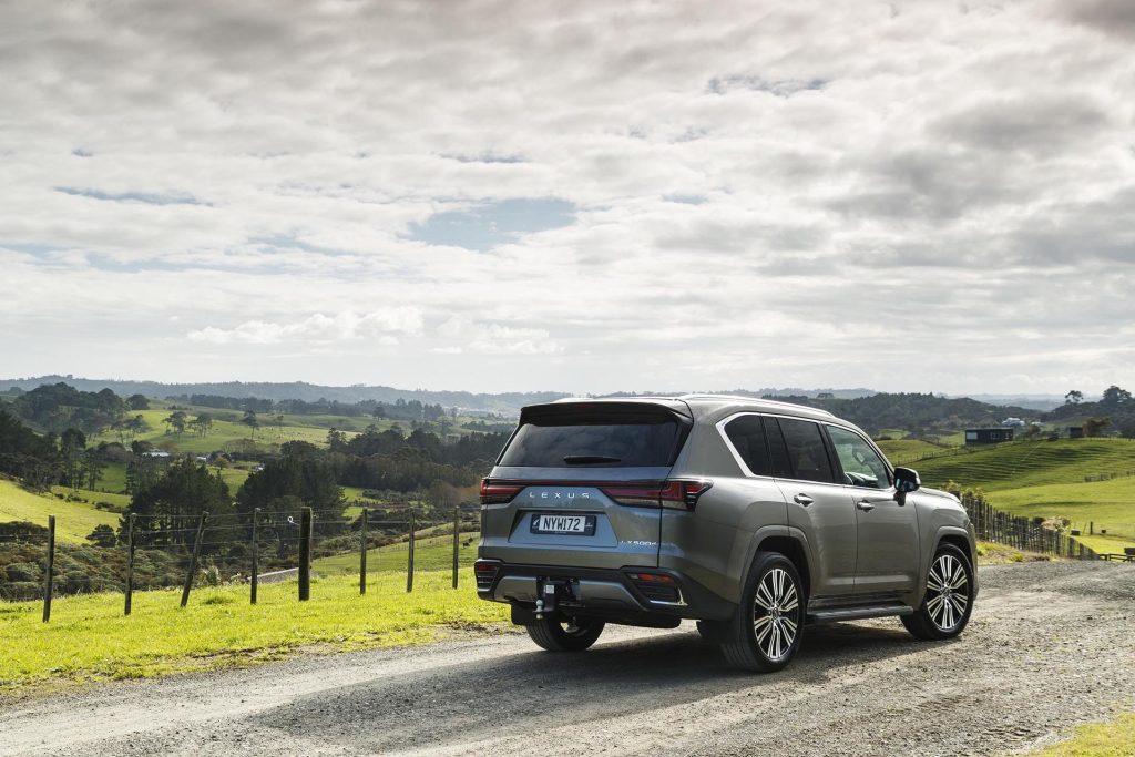 2022 Lexus LX 500d Limited parked on hilltop