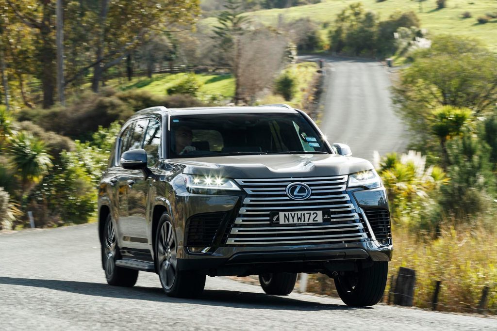 2022 Lexus LX 500d Limited road action