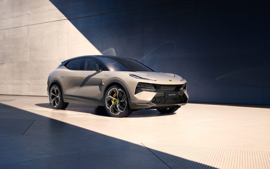 Lotus Eletre SUV front three quarter view