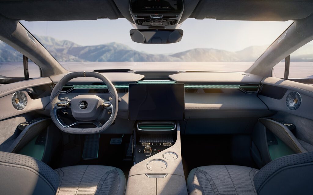 Lotus Eletre SUV interior view