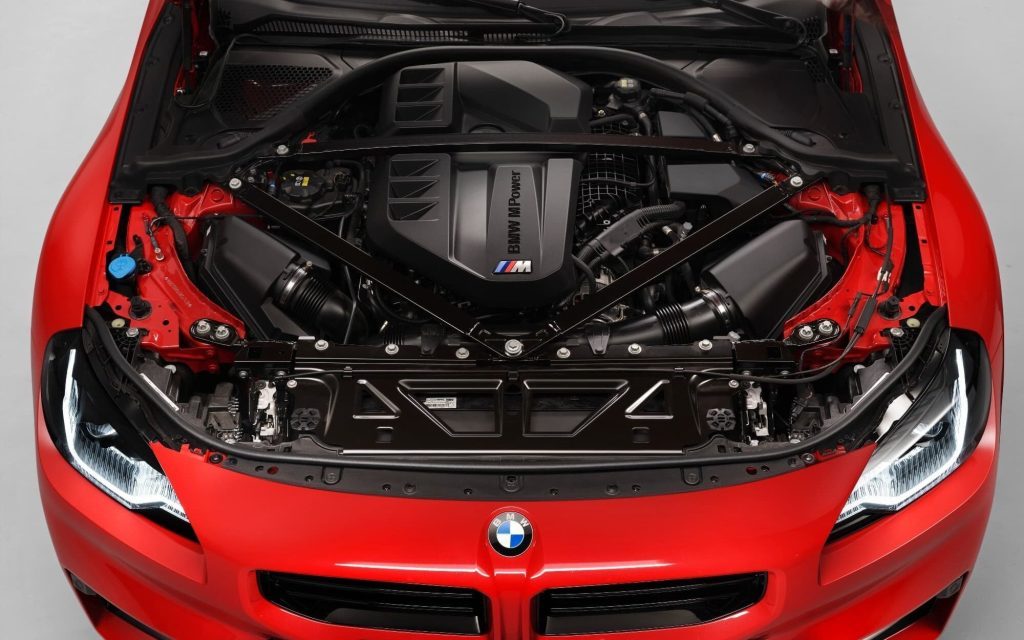 BMW M2 engine bay close up view