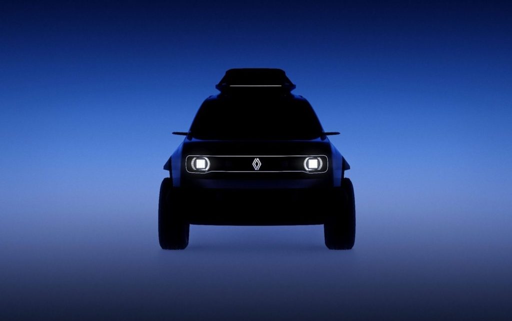 Renault 4 concept teaser front view