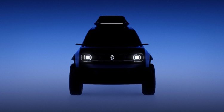 Renault 4 concept teaser front view