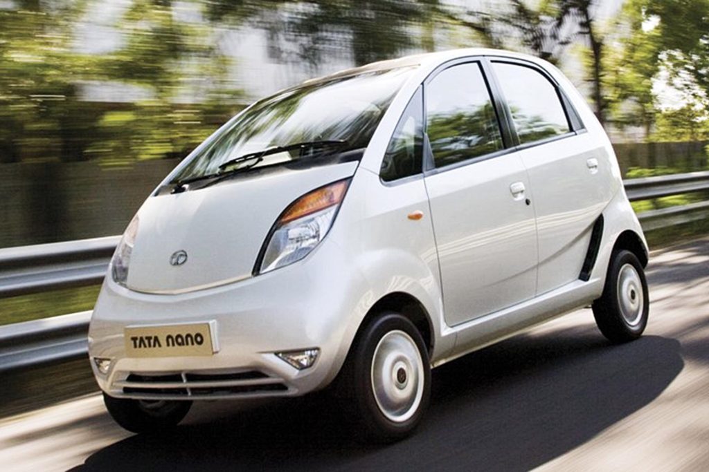 Tata Nano on road