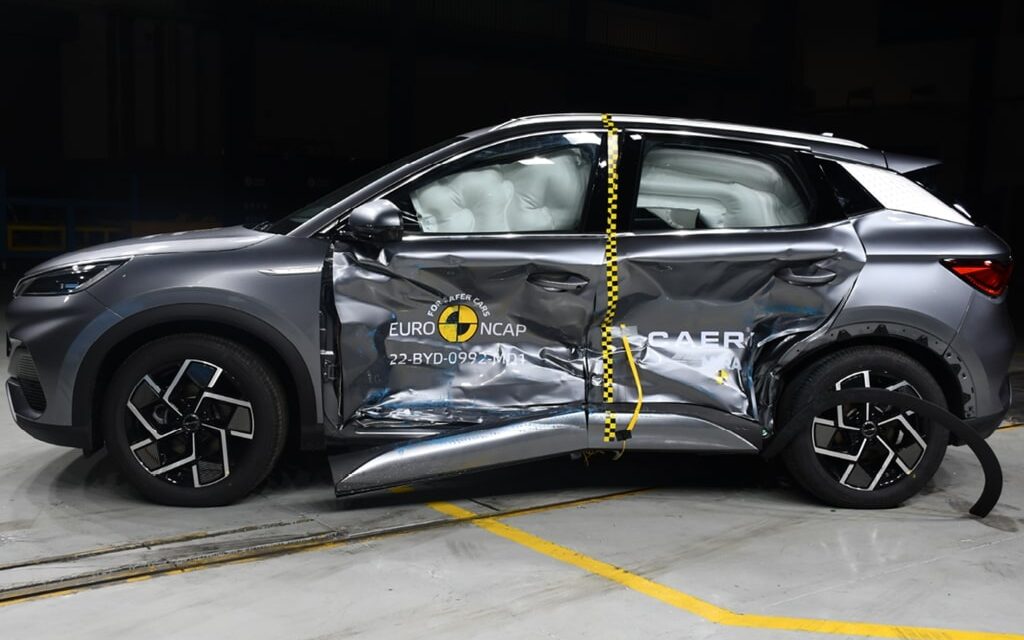 BYD Atto 3 side impact crash test