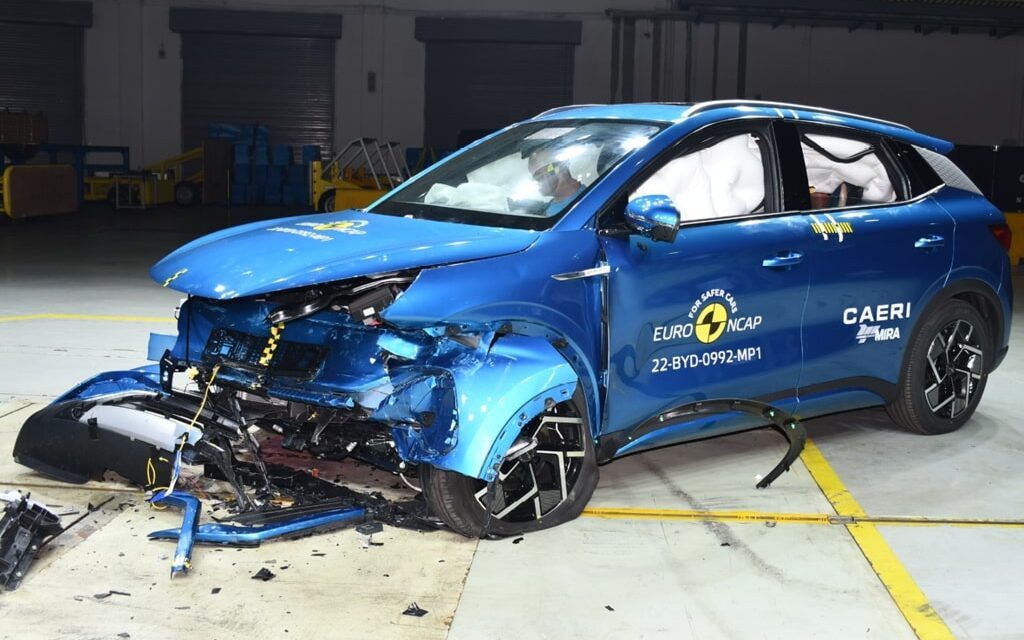 BYD Atto 3 front impact crash test